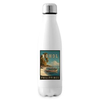 Découvrez l’île tropicale de Bohol aux Philippines - Bouteille isotherme - blanc - Droite
