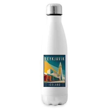 Experience Nordic Cityscape of Reykjavik Iceland - Insulated Water Bottle - white - Right