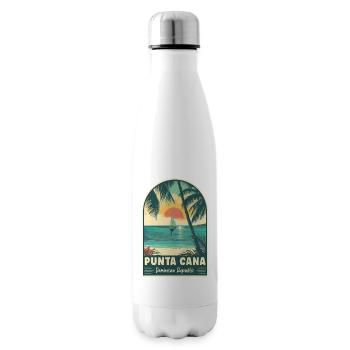 Discover Punta Cana Dominican Republic - Insulated Water Bottle - white - Right