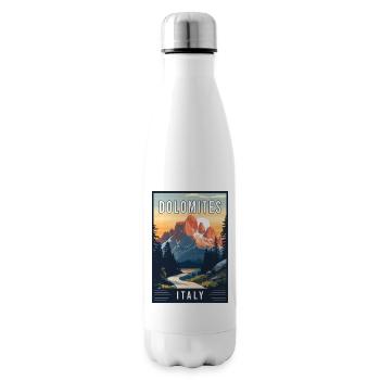 Explorez les majestueuses Dolomites en Italie - Bouteille isotherme - blanc - Droite