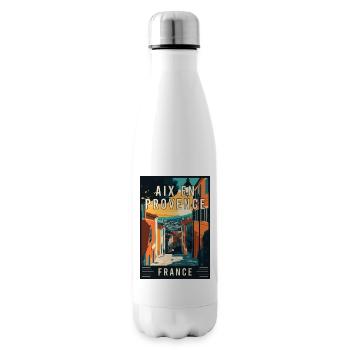 Explore Charming Aix-en-Provence in France - Insulated Water Bottle - white - Right