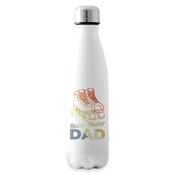 Roller skate dad - Insulated Water Bottle - white - Right