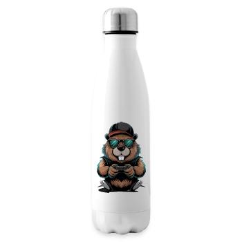  Cooler Gamer Biber Mit Controller Und - Isolierflasche - Weiß - Rechts