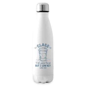 École d’appréciation des enseignants Vous étiez sauvages - Bouteille isotherme - blanc - Droite
