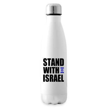 Stand with israel - Isolierflasche - Weiß - Rechts