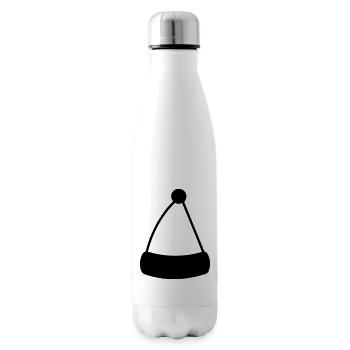bonnet de noel - Bouteille isotherme - blanc - Droite