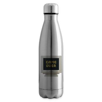 CRT Design - Game Over - Insulated Water Bottle - silver - Right