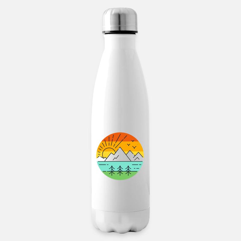 Landschaft Natur - Isolierflasche - Weiß