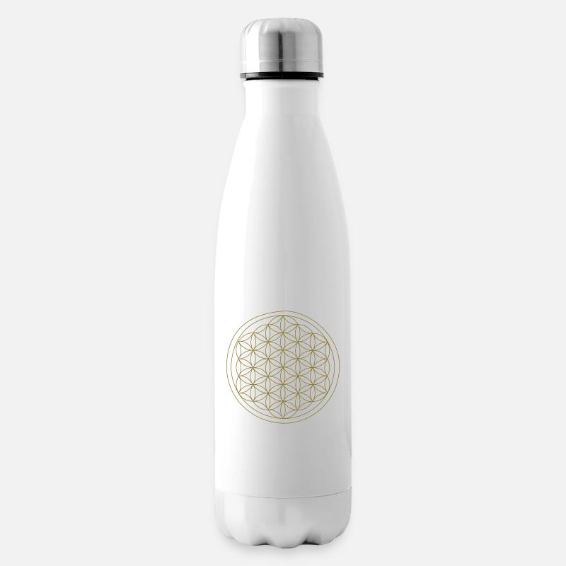 Fleur de vie - Bouteille isotherme - blanc