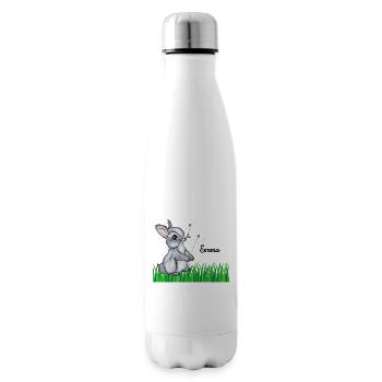 Namenstasse Kinder Hase Name Geschenk Emma - Isolierflasche - Weiß - Rechts