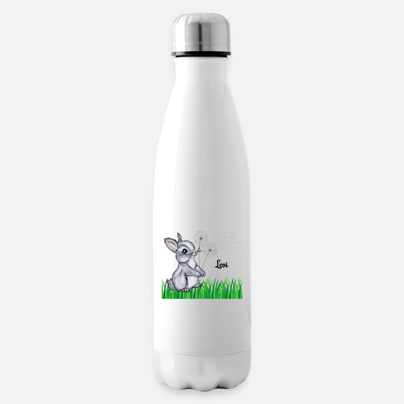 Hase Name Geschenk Levi - Isolierflasche - Weiß