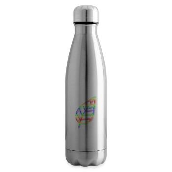 Blatt Symbol Natur bunt - Isolierflasche - Lightsilver - Rechts
