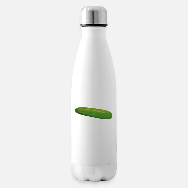 Gurke - Isolierflasche - Weiß