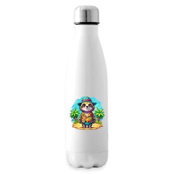 Süßes Urlaubsfaultier - Isolierflasche - Weiß - Rechts
