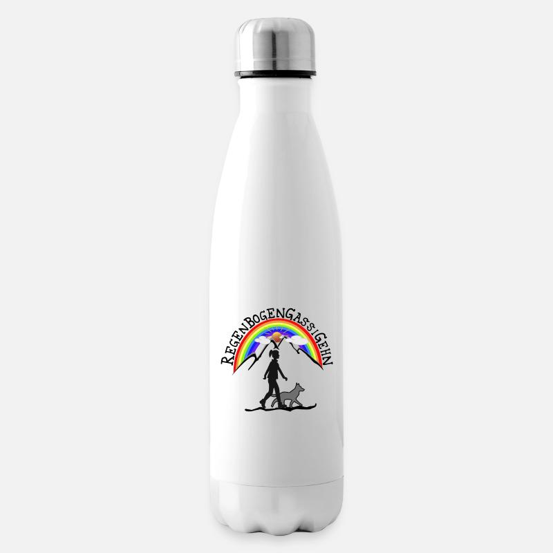 Gassi gehen - Isolierflasche - Weiß