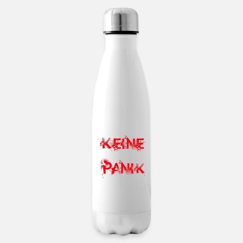 Don't panic - Insulated Water Bottle - white
