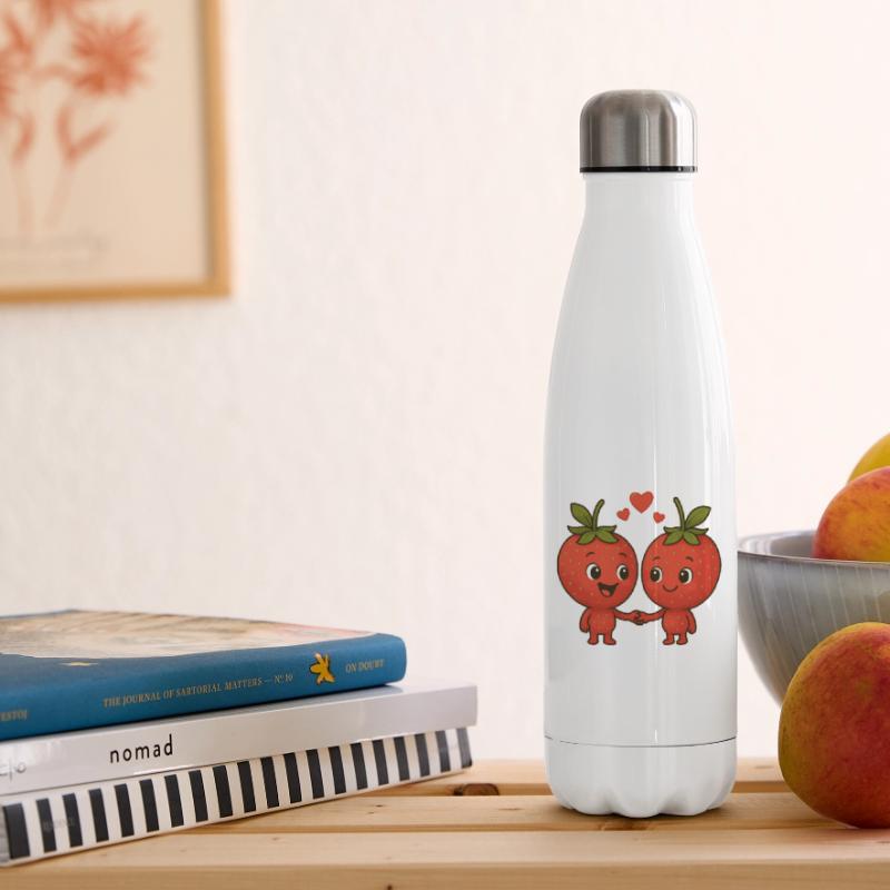 Erdbeeren mit Herzen Isolierflasche
