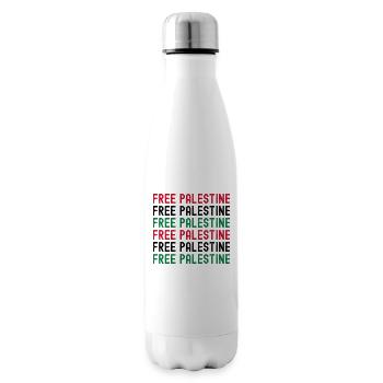 Free Palestine Freedom Palestine - Insulated Water Bottle - white - Right