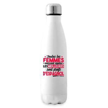 Prof Professeur Espagnol Métier Espagne - Bouteille isotherme - blanc - Droite