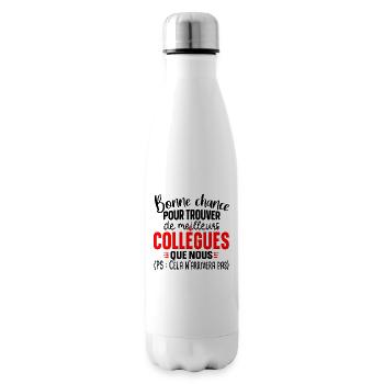 Collègue Collègues Cadeau départ retraite humour - Bouteille isotherme - blanc - Droite