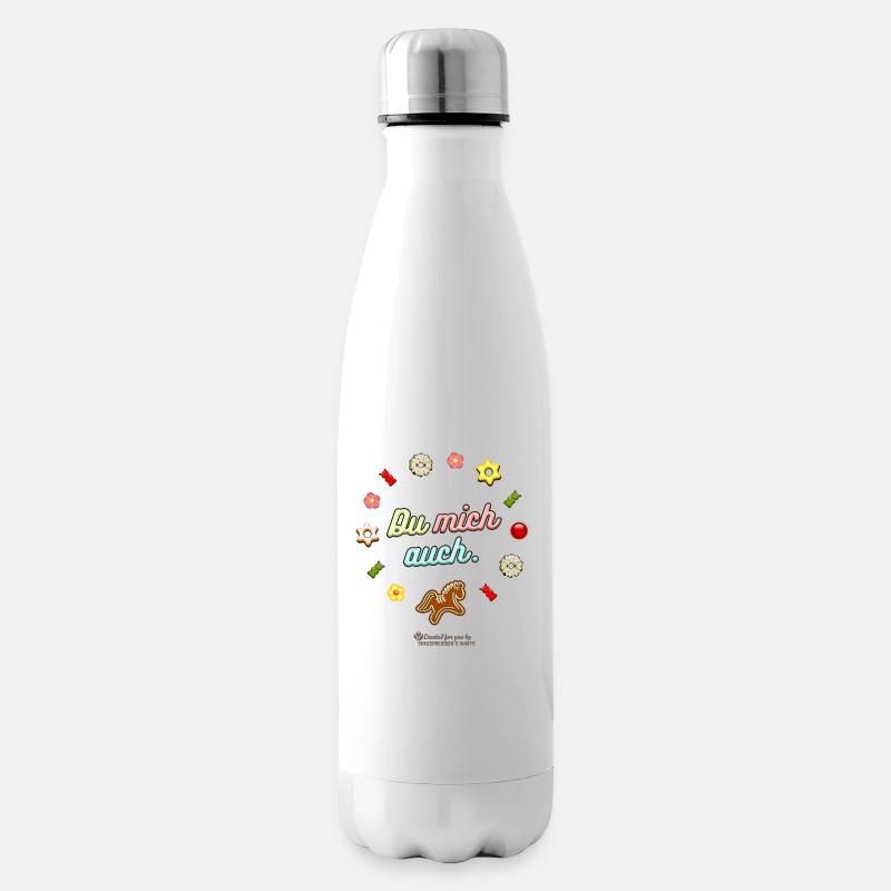 Du mich auch - Isolierflasche - Weiß