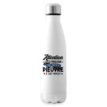 Pieuvre Poulpe Cadeau Humour Tentacule Mer Animal - Bouteille isotherme - blanc - Droite