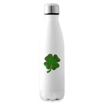 Baseball St Patricks Day, Leaf Clover, Kleeblatt - Isolierflasche - Weiß - Rechts