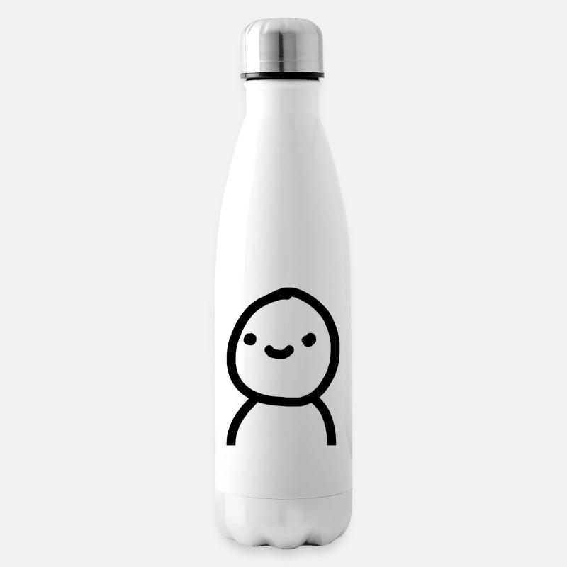 Happy - Isolierflasche - Weiß