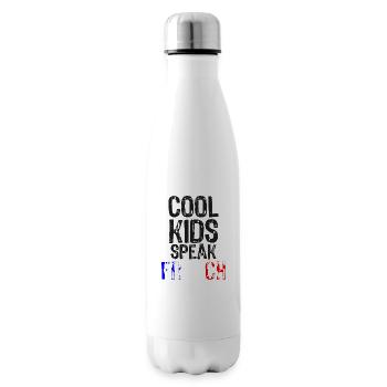 Coole Kinder sprechen Französisch Geschenk für Frankreich - Isolierflasche - Weiß - Rechts