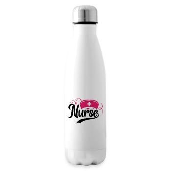 Nurse-Doctor-Medical-Nursing-Hospital-Rn-Retro - Insulated Water Bottle - white - Right