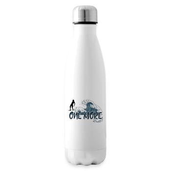 One More Wave Tho! Japanische Welle Surfer Vibes - Isolierflasche - Weiß - Rechts