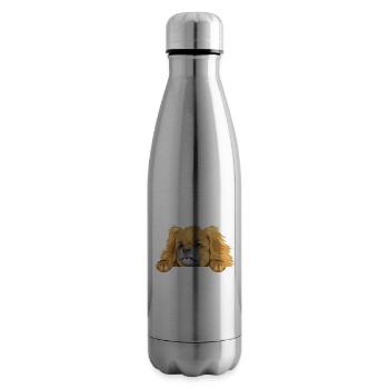 Lugpender Pekinese Hund - Isolierflasche - Lightsilver - Rechts