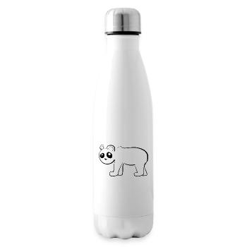 Panda Bear Symbol Animal - Insulated Water Bottle - white - Right
