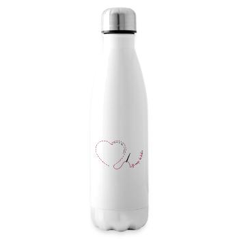 fil rouge - Bouteille isotherme - blanc - Droite