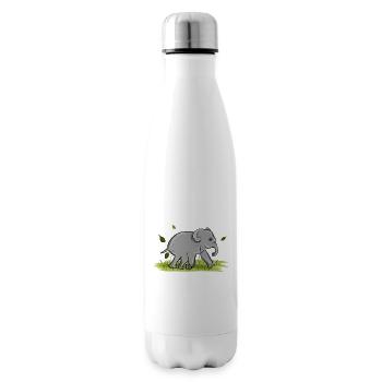 Elefant Tier Symbol Natur - Isolierflasche - Weiß - Rechts