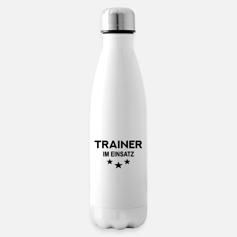 Trainer im Einsatz - Isolierflasche - Weiß