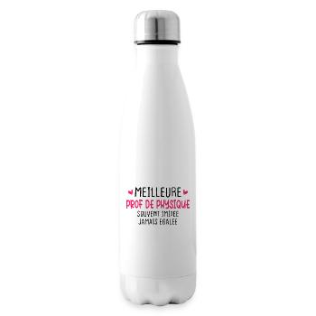 Meilleure prof de physique imitée jamais égalée - Bouteille isotherme - blanc - Droite