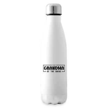 Grandma Of The Bride Wedding Party Family Wedding - Insulated Water Bottle - white - Right