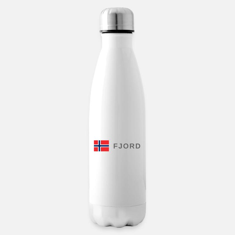 Fjord Norway - Insulated Water Bottle - white