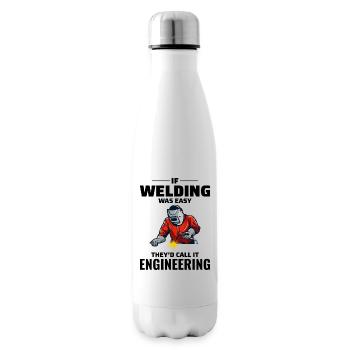Welding Welder Metal Construction Ironworker - Insulated Water Bottle - white - Right