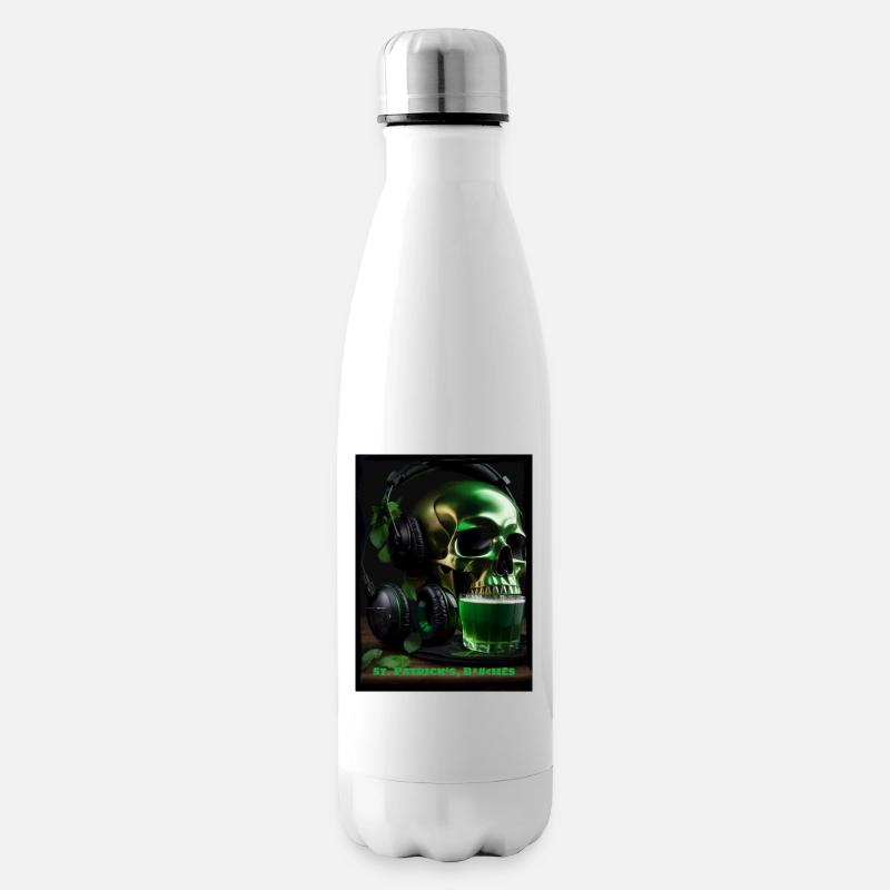 St. Patrick‘s Day - Isolierflasche - Weiß