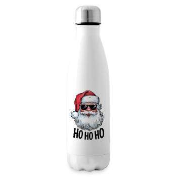 Weihnachtsmann Ho Ho Ho Sonnenbrille cool lustig - Isolierflasche - Weiß - Rechts
