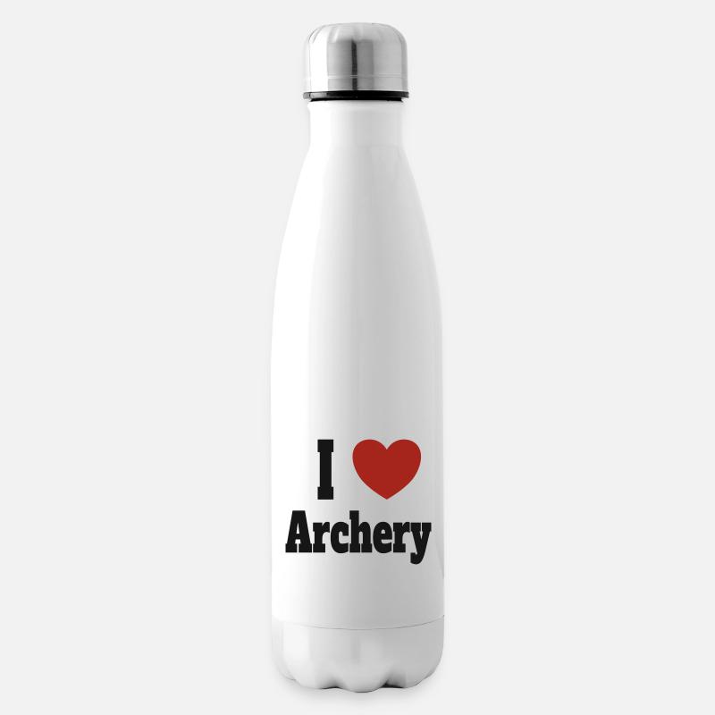 ilovearchery - Isolierflasche - Weiß