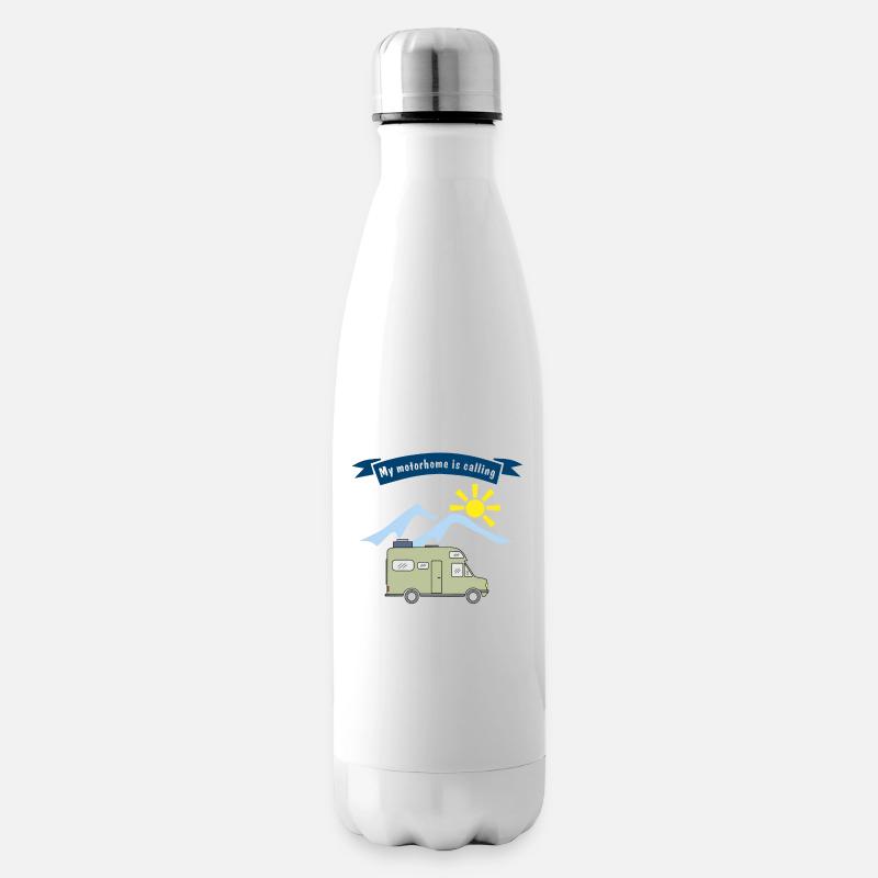 my motorhome is calling - Insulated Water Bottle - white