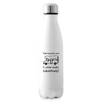 le médecin a dit camping-car - Bouteille isotherme - blanc - Droite