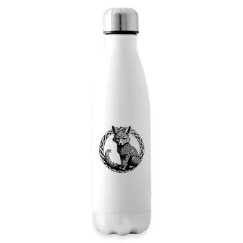 Renard avec nœud celtique 01 - Bouteille isotherme - blanc - Droite