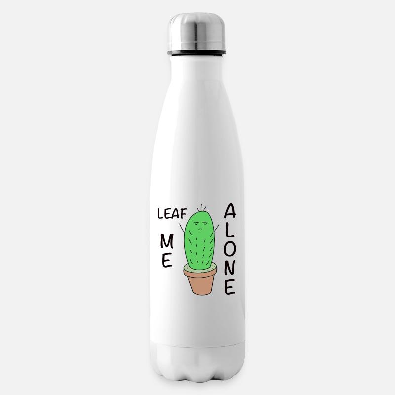 Grumpy Cactus - Insulated Water Bottle - white