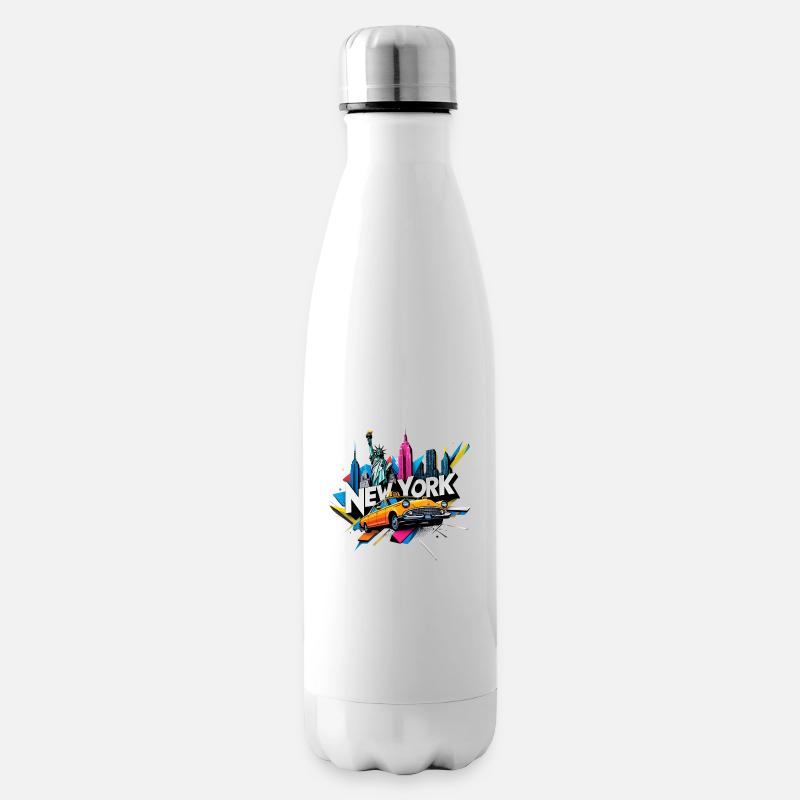 New York - Isolierflasche - Weiß