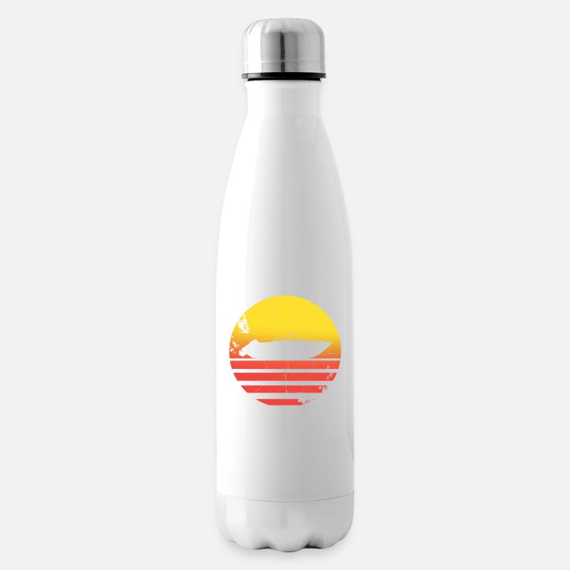 Motorboot - Isolierflasche - Weiß