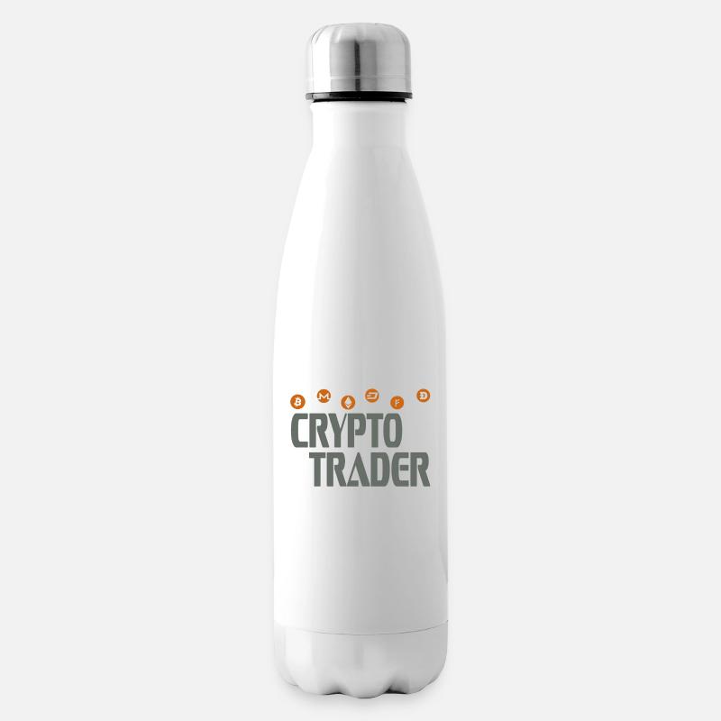 Crypto trader - Isolierflasche - Weiß